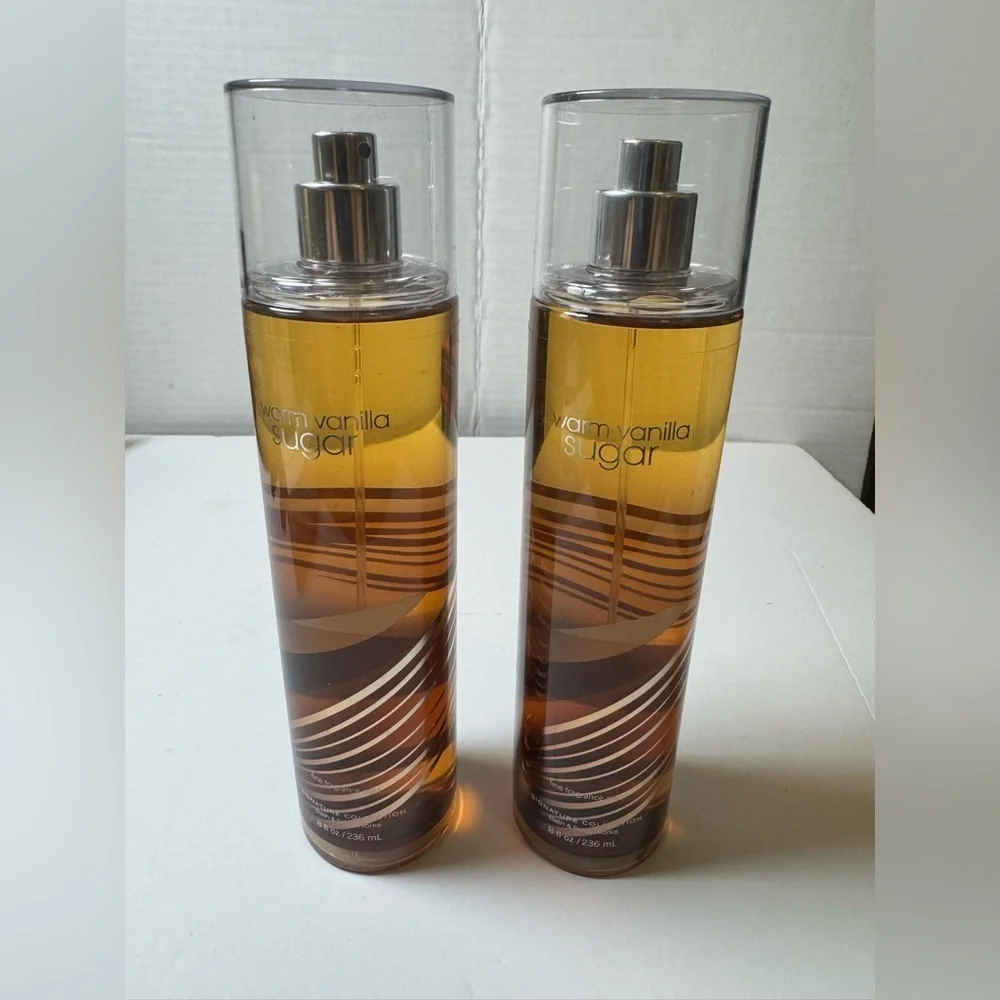 2 Bath Body Works Signature Collection Warm Vanilla Sugar  Fine Fragrance Mist